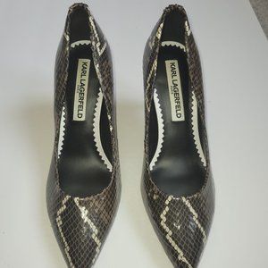 Womens stilettos black/brown size 6